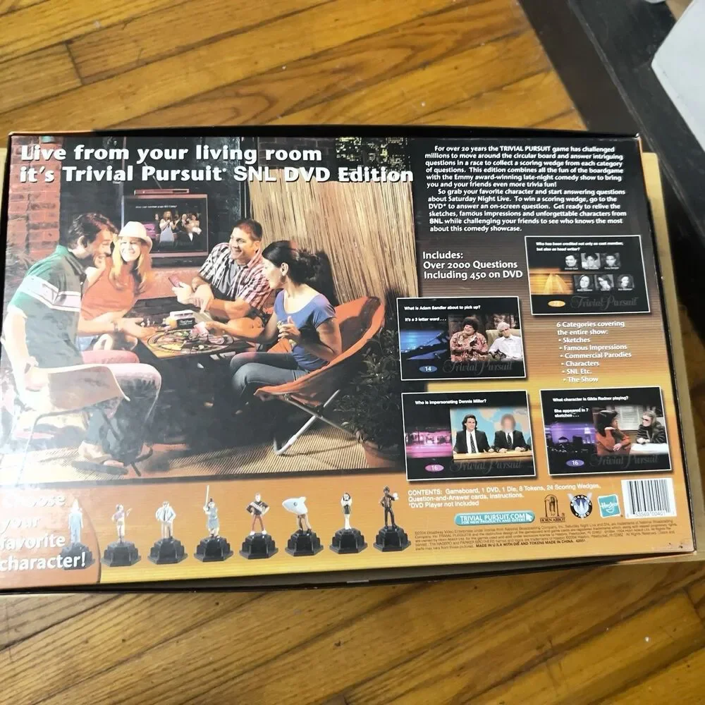 Trivial Pursuit SNL Edition DVD Board Game Saturday Night Live 30th Anniversary